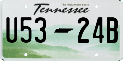 TN license plate U5324B