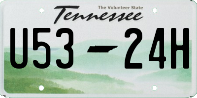 TN license plate U5324H