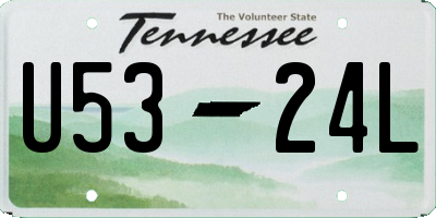 TN license plate U5324L