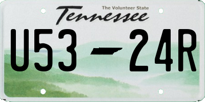 TN license plate U5324R