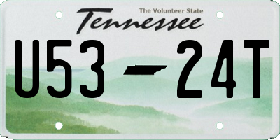 TN license plate U5324T