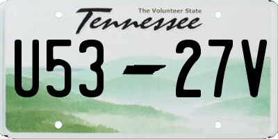 TN license plate U5327V