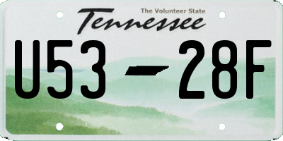 TN license plate U5328F