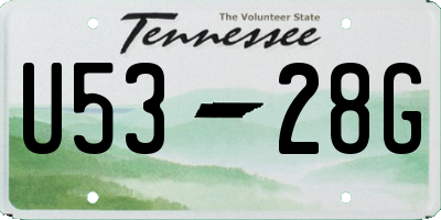 TN license plate U5328G