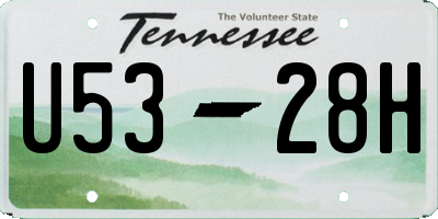 TN license plate U5328H