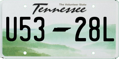 TN license plate U5328L