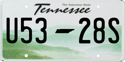 TN license plate U5328S