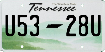 TN license plate U5328U
