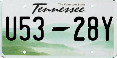TN license plate U5328Y