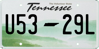 TN license plate U5329L