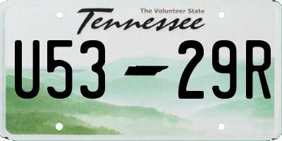 TN license plate U5329R