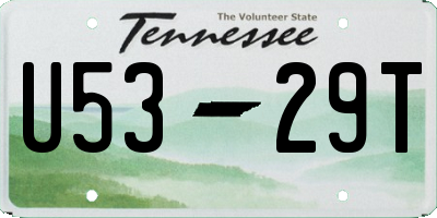 TN license plate U5329T