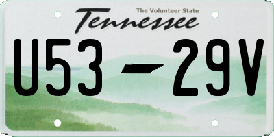 TN license plate U5329V