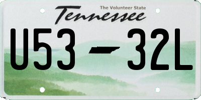 TN license plate U5332L
