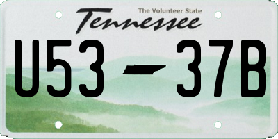 TN license plate U5337B
