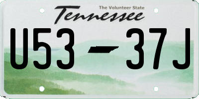 TN license plate U5337J