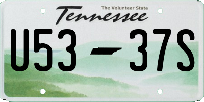 TN license plate U5337S