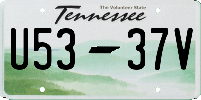 TN license plate U5337V
