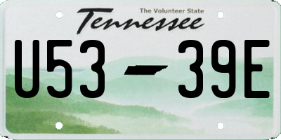 TN license plate U5339E
