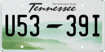 TN license plate U5339I