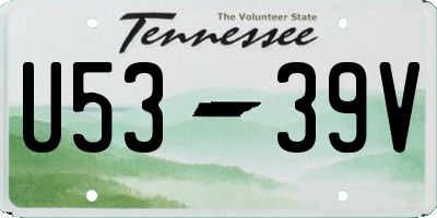 TN license plate U5339V