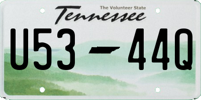 TN license plate U5344Q
