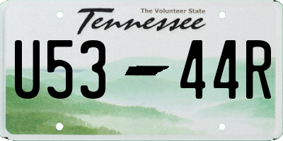 TN license plate U5344R