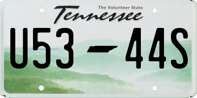 TN license plate U5344S