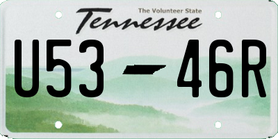 TN license plate U5346R