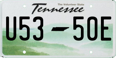 TN license plate U5350E