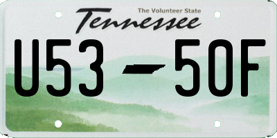 TN license plate U5350F
