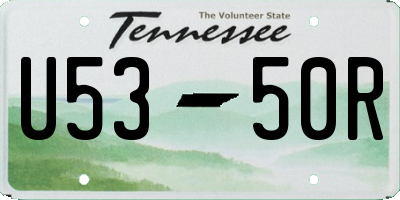 TN license plate U5350R