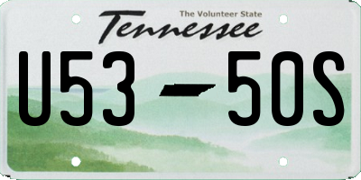 TN license plate U5350S