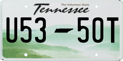 TN license plate U5350T