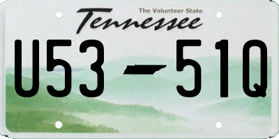 TN license plate U5351Q