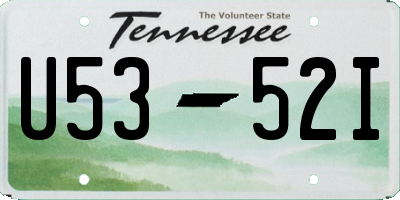TN license plate U5352I