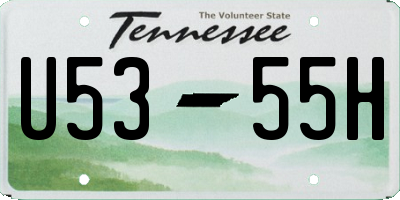 TN license plate U5355H