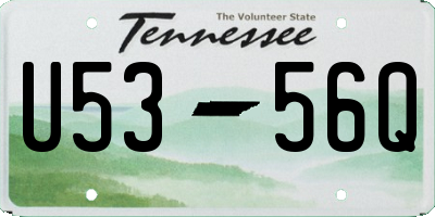 TN license plate U5356Q