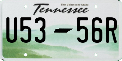 TN license plate U5356R
