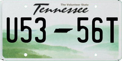 TN license plate U5356T
