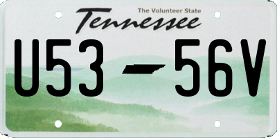TN license plate U5356V