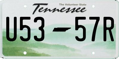 TN license plate U5357R