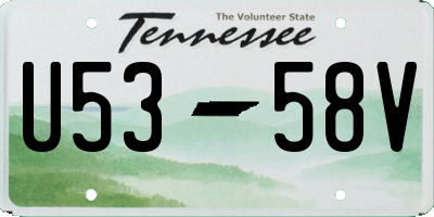 TN license plate U5358V