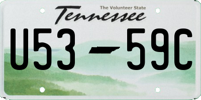 TN license plate U5359C