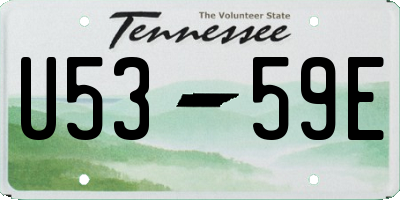 TN license plate U5359E