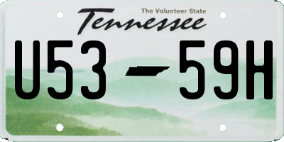 TN license plate U5359H