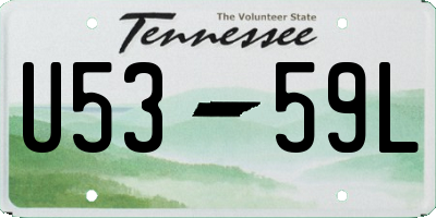 TN license plate U5359L