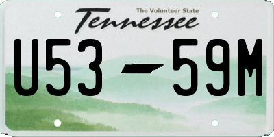 TN license plate U5359M