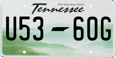 TN license plate U5360G