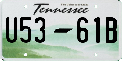 TN license plate U5361B